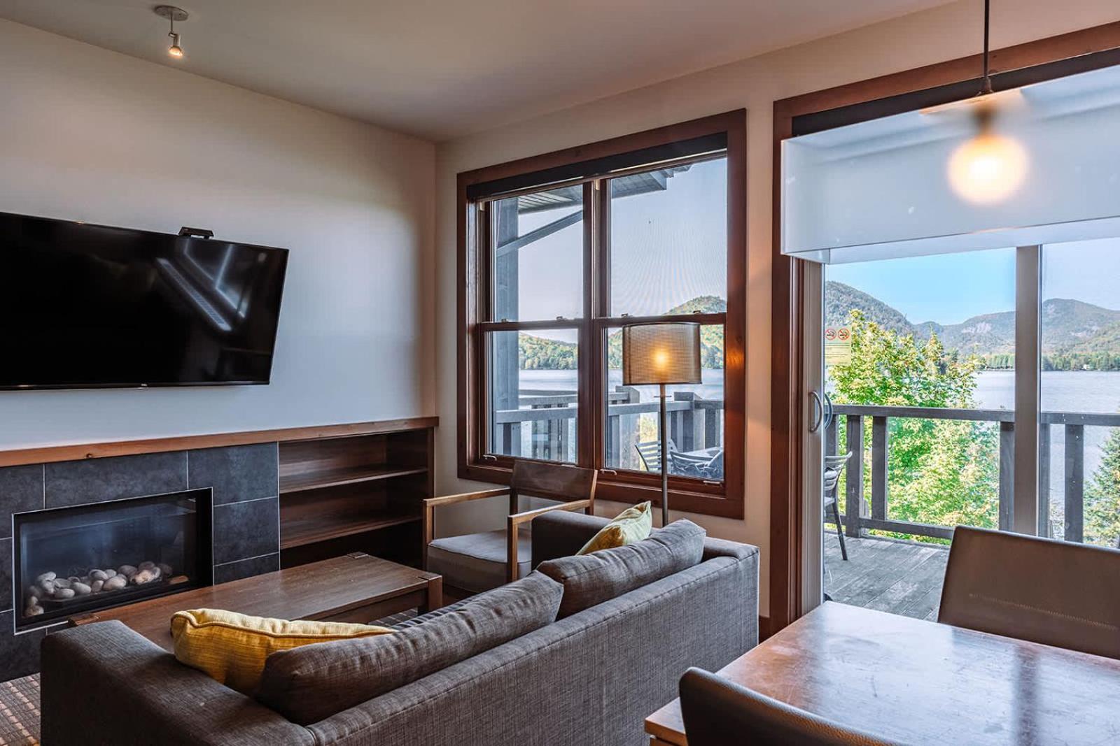 Lakefront Mountain View - Resort Loft Lac-Superieur 外观 照片